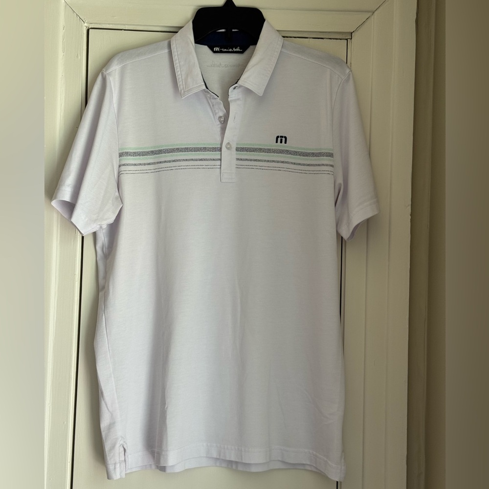 Travis Mathew men’s striped polo shirt
